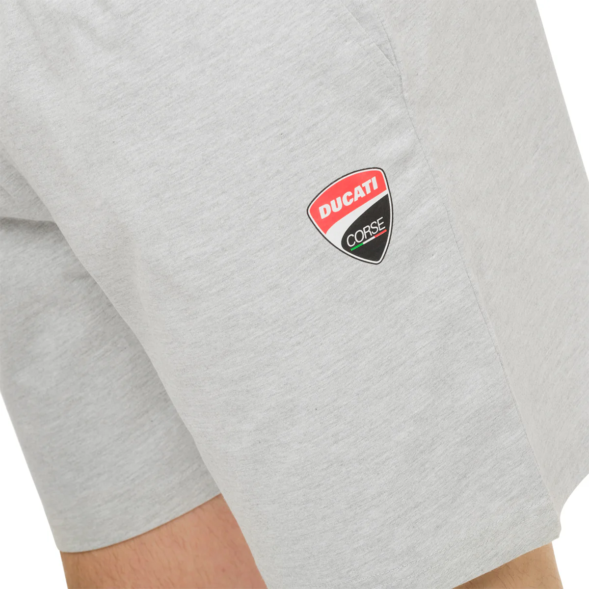 Pantaloncini grigi da uomo con logo Ducati Corse Erminio - Image 3