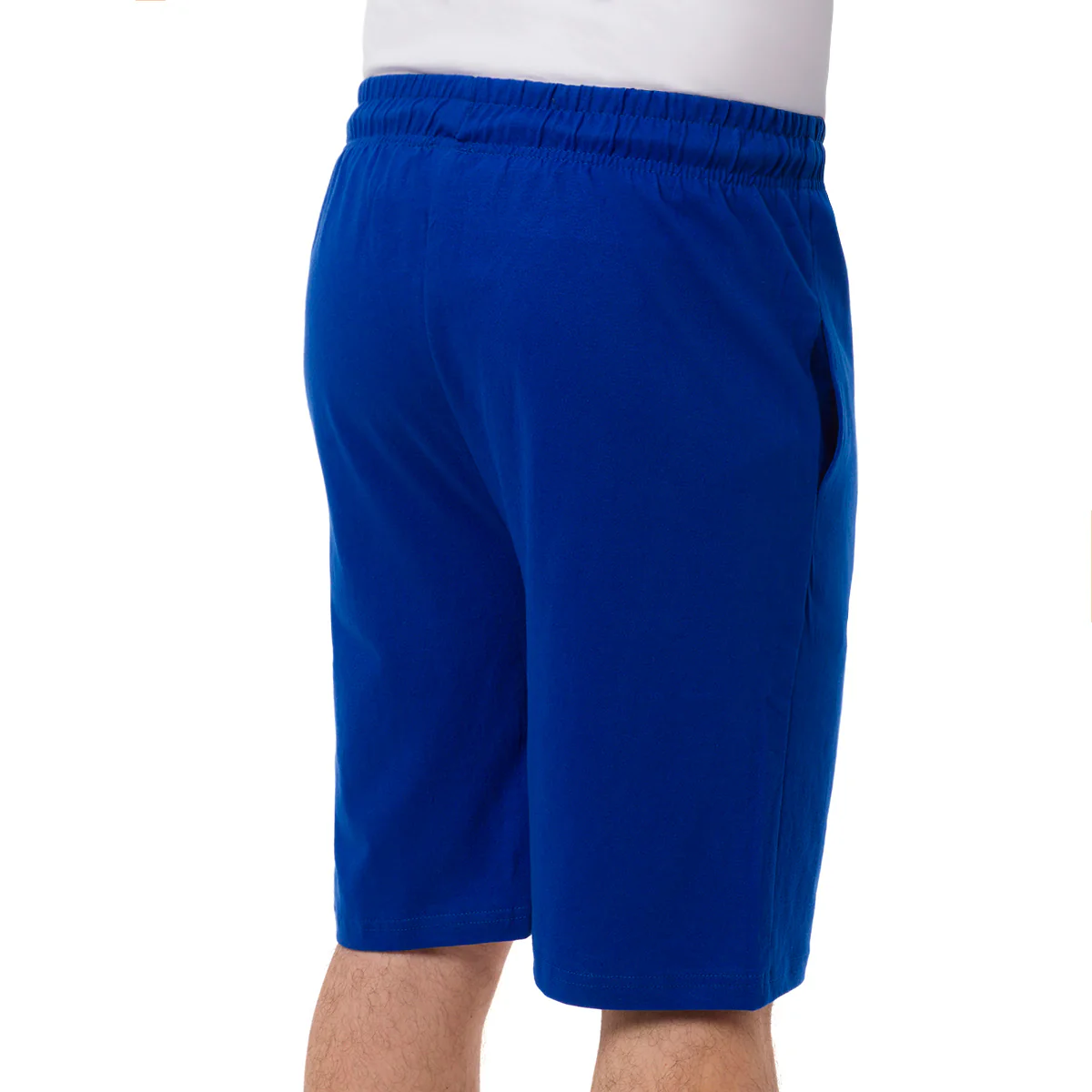 Pantaloncini in felpa blu elettrico da Uomo con logo Navy Sails - Image 2