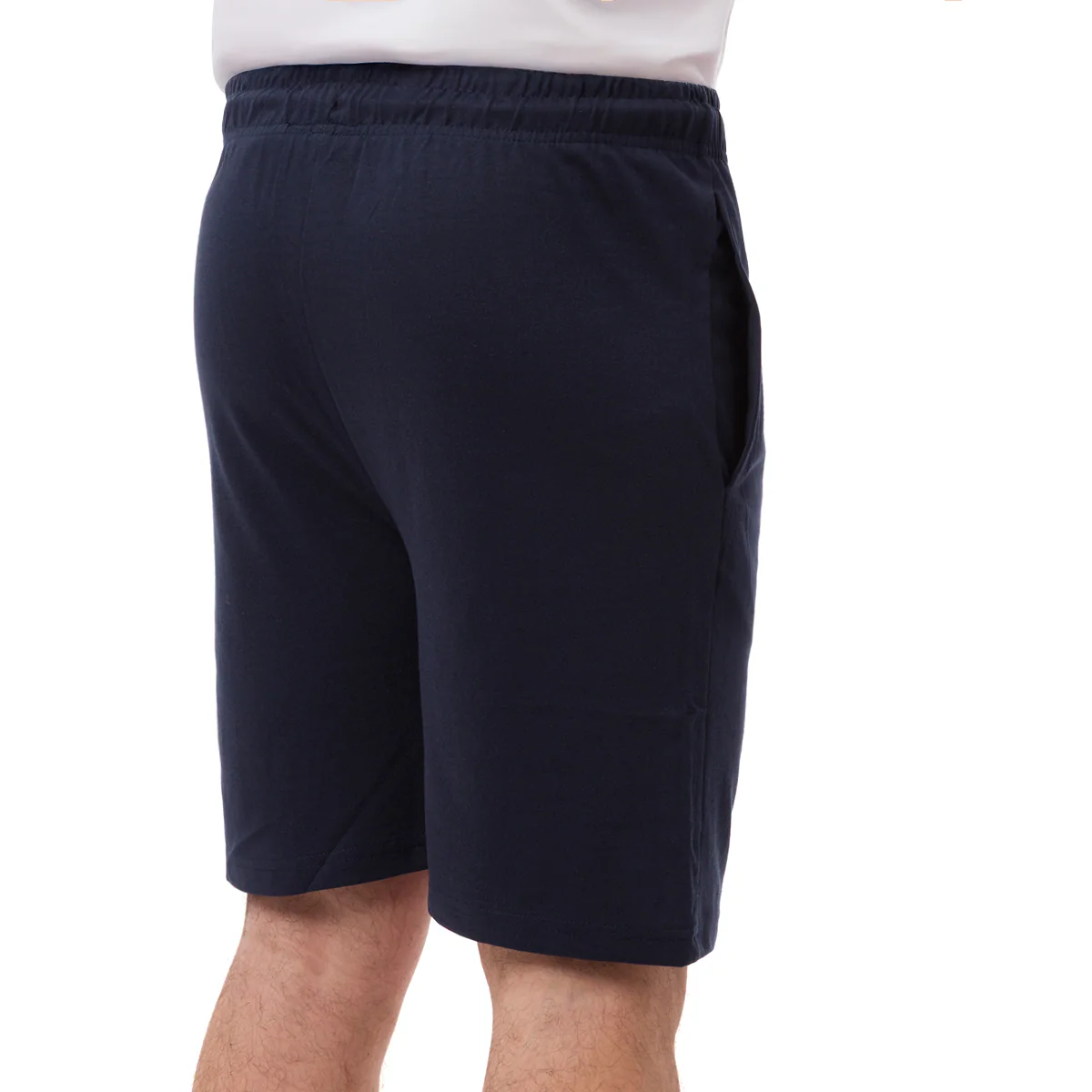 Pantaloncini in felpa blu scuro da Uomo con logo Navy Sails - Image 2