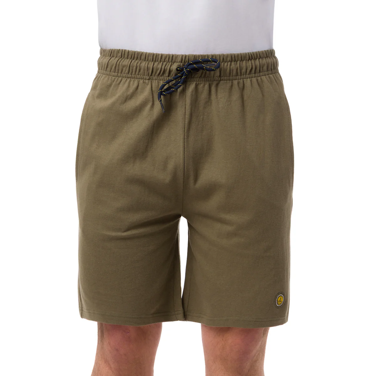 Pantaloncini in felpa verde militare da Uomo con logo Navy Sails