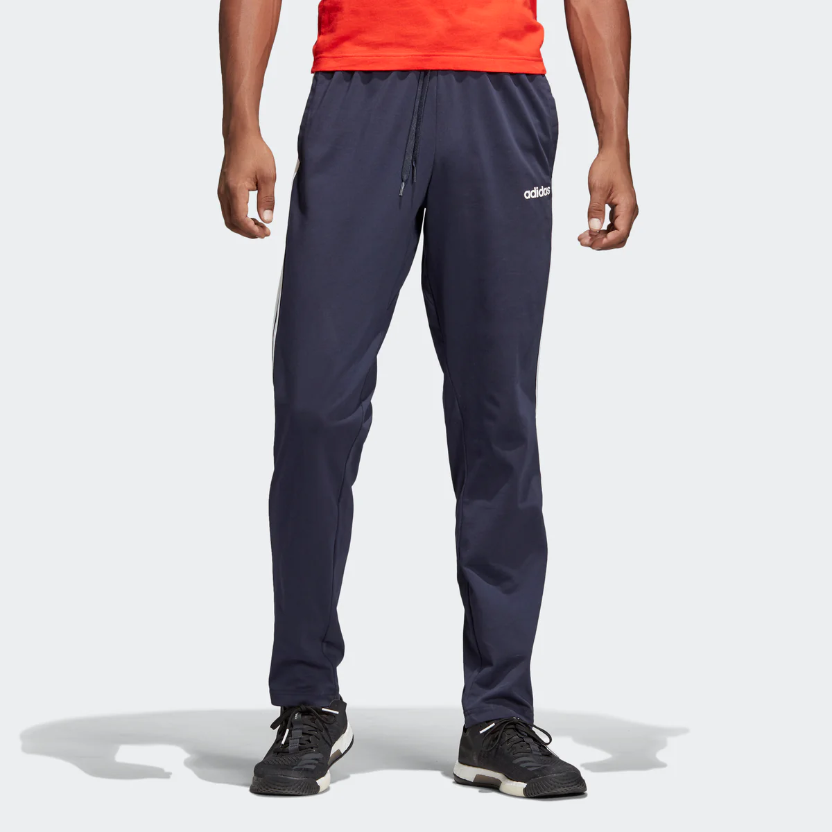Pantaloni adidas Essentials 3 Stripes Tapered Pant SJ Open Hem