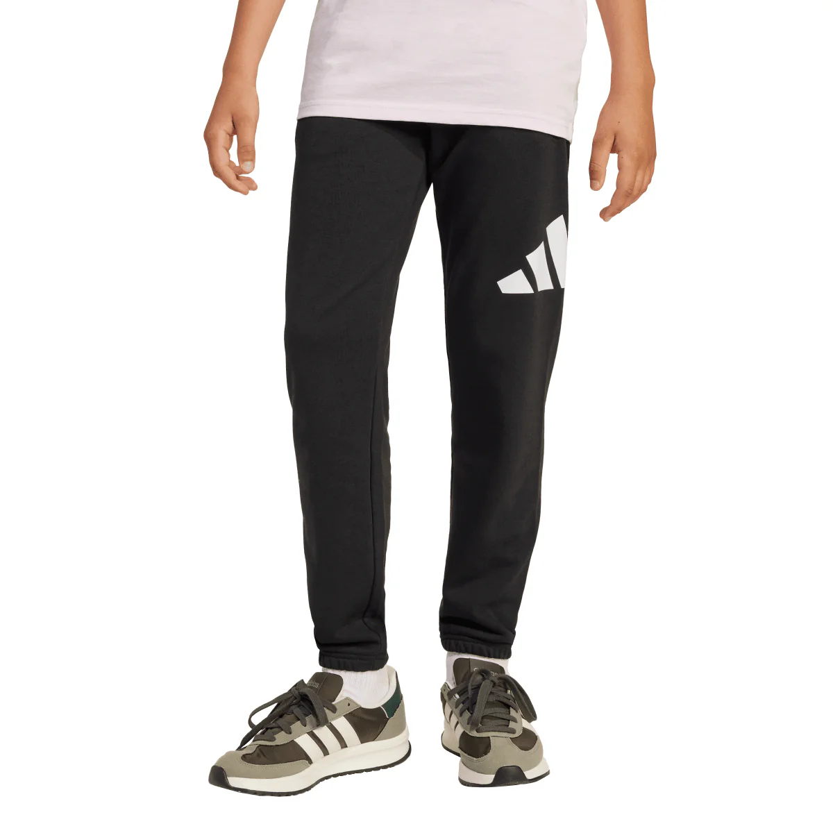 Pantaloni casula neri da Bambino con logo laterale adidas