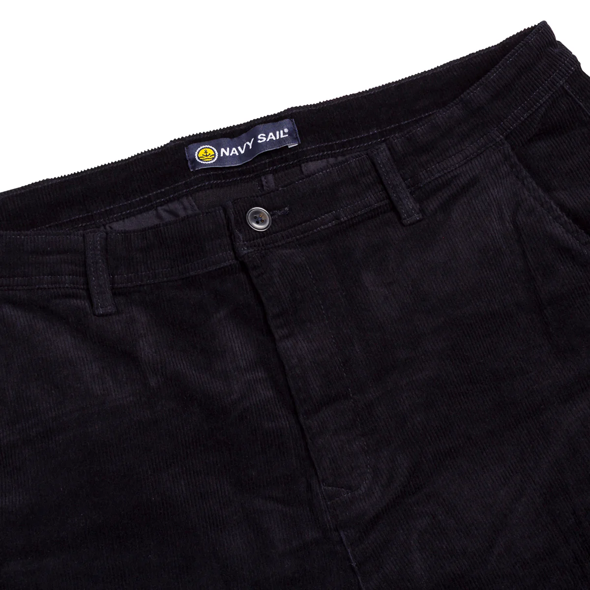 Pantaloni chino blu effetto velluto a coste in cotone Navy Sails - Image 5