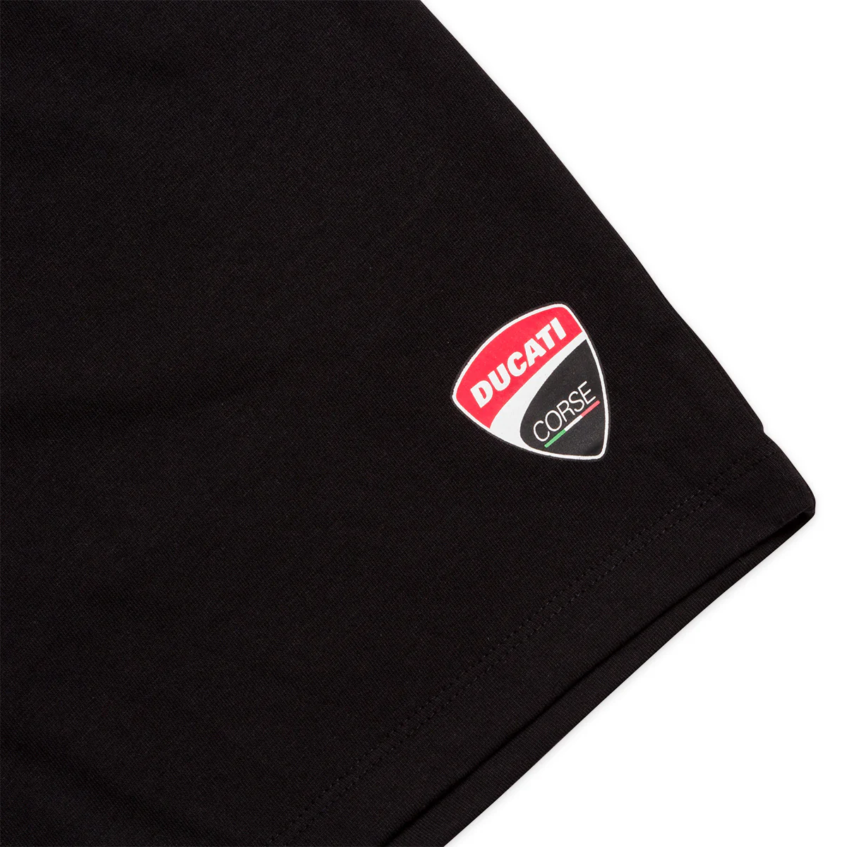 Pantaloni corti neri da bambino e ragazzo con logo Ducati Corse - Image 5