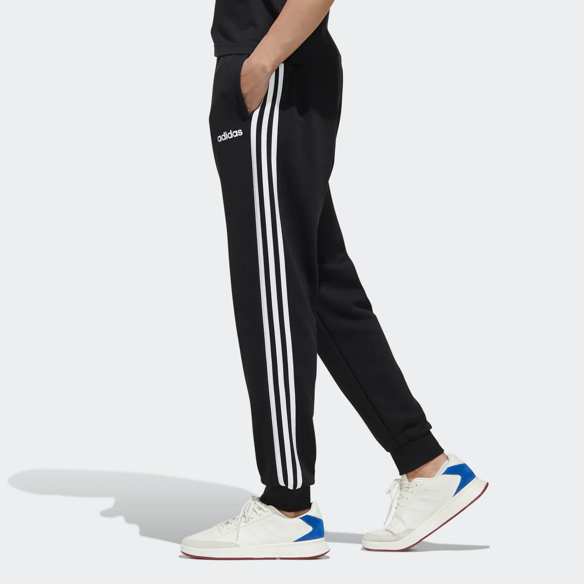 Pantaloni Essentials 3-Stripes Tapered Cuffed - Image 2
