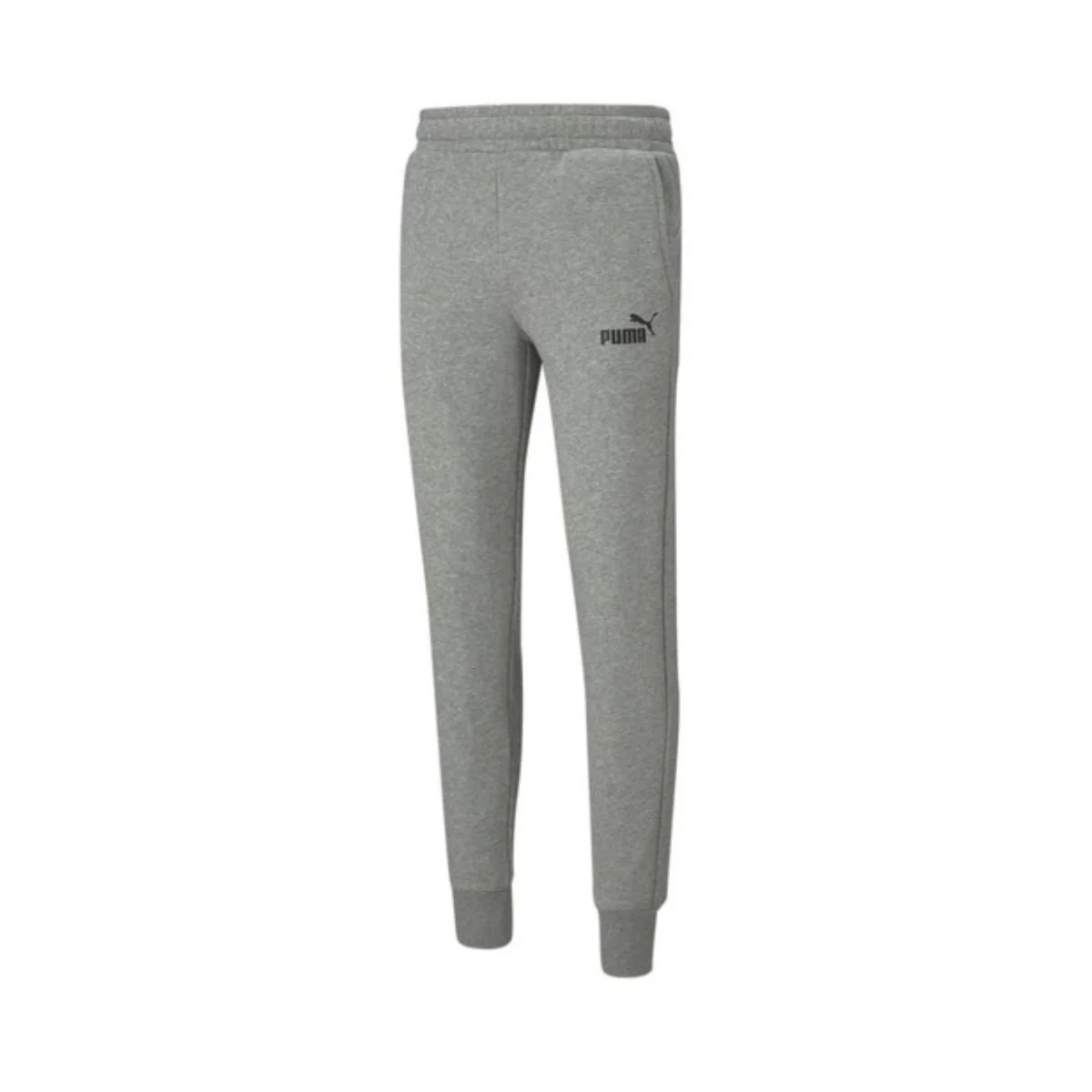 Pantaloni grigi da uomo con logo nero Puma Essentials