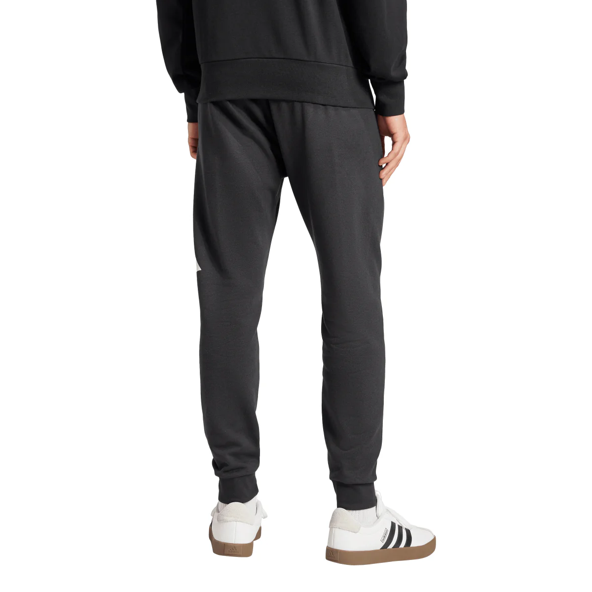 Pantaloni in Jersey neri da Uomo con vita elasticizzata e logo adidas - Image 2