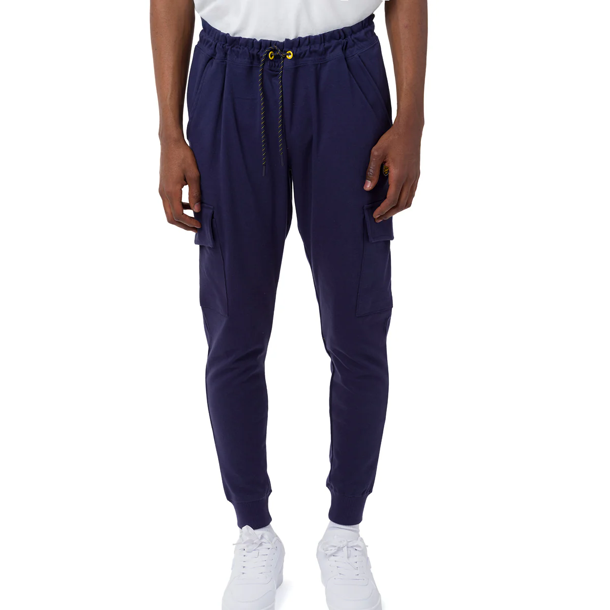Pantaloni Jogger Cargo da Uomo Blu con Tasche Laterali e Vita Elasticizzata Navy Sail