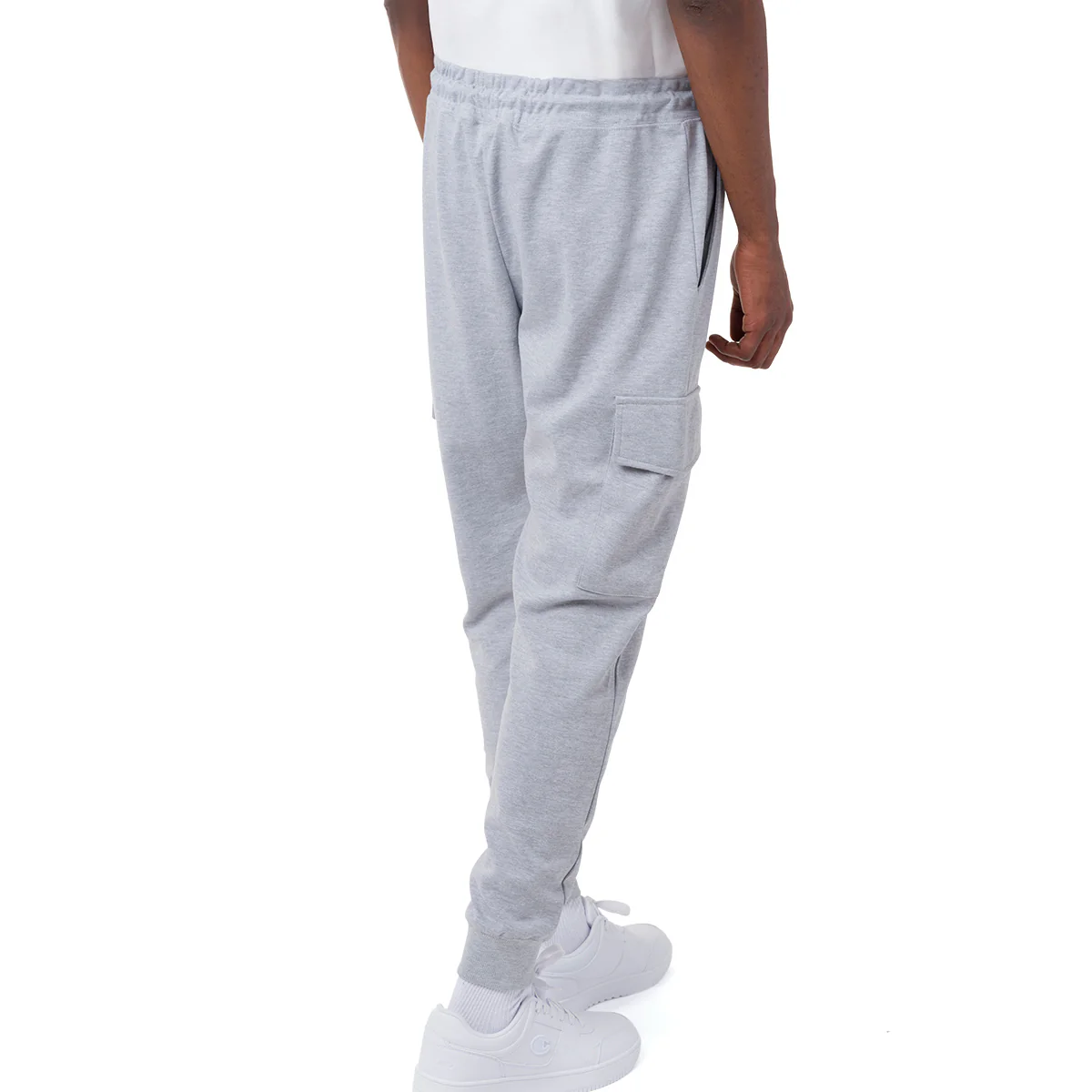 Pantaloni Jogger Cargo da Uomo Grigi con Tasche Laterali e Vita Elasticizzata Navy Sail - Image 2