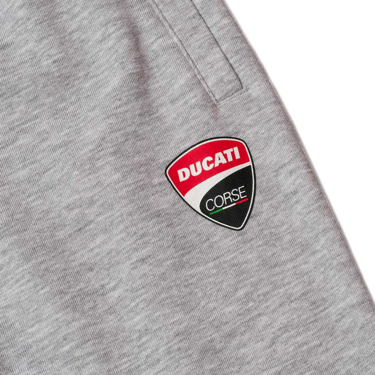 Pantaloni joggers grigi da bambino con badge Ducati Corse - Image 4