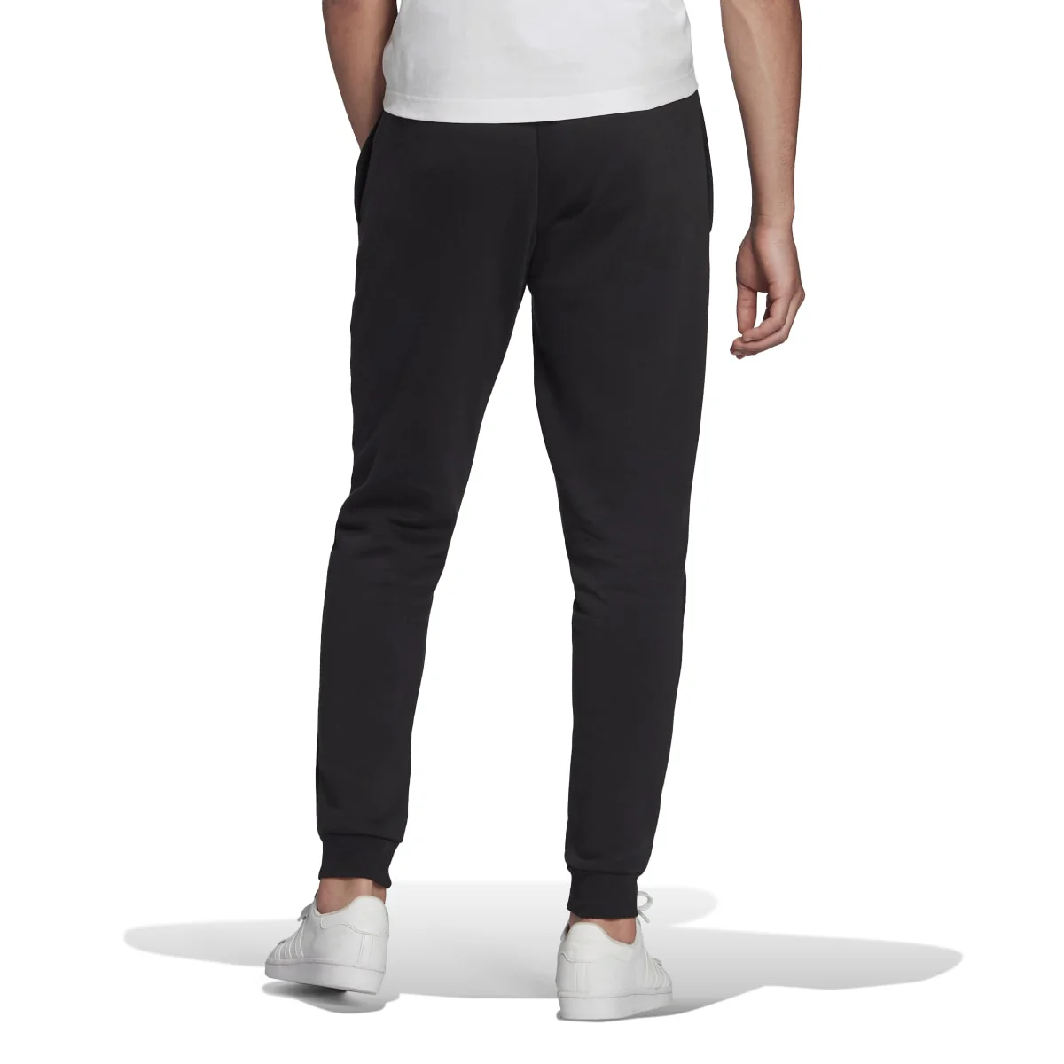 Pantaloni joggers neri con logo a contrasto adidas Entrada 22 - Image 3