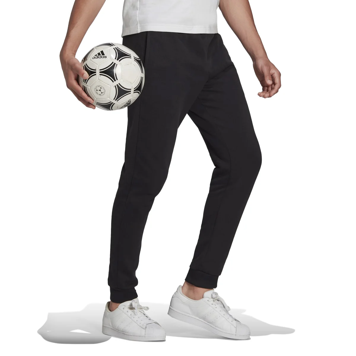 Pantaloni joggers neri con logo a contrasto adidas Entrada 22 - Image 4