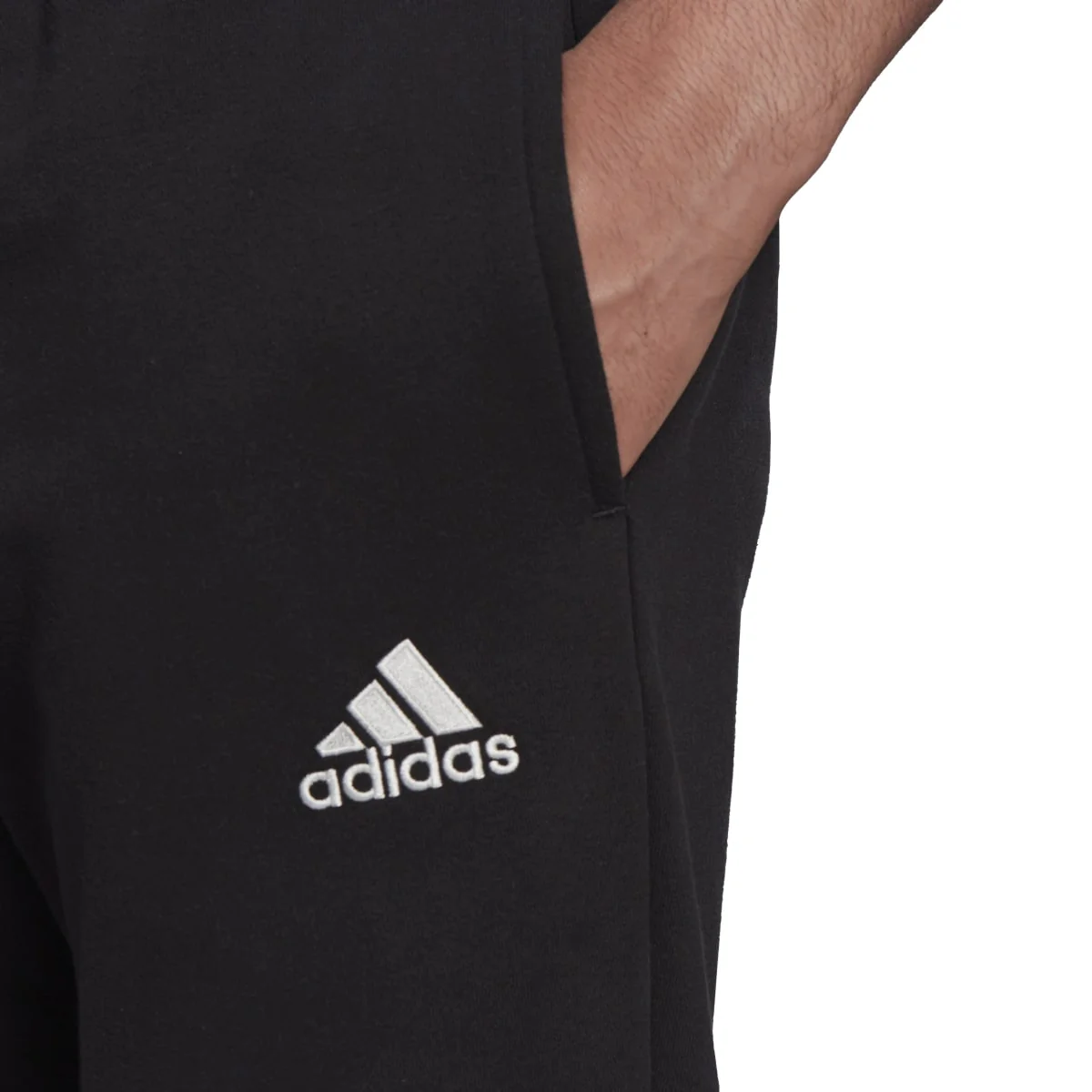 Pantaloni joggers neri con logo a contrasto adidas Entrada 22 - Image 5