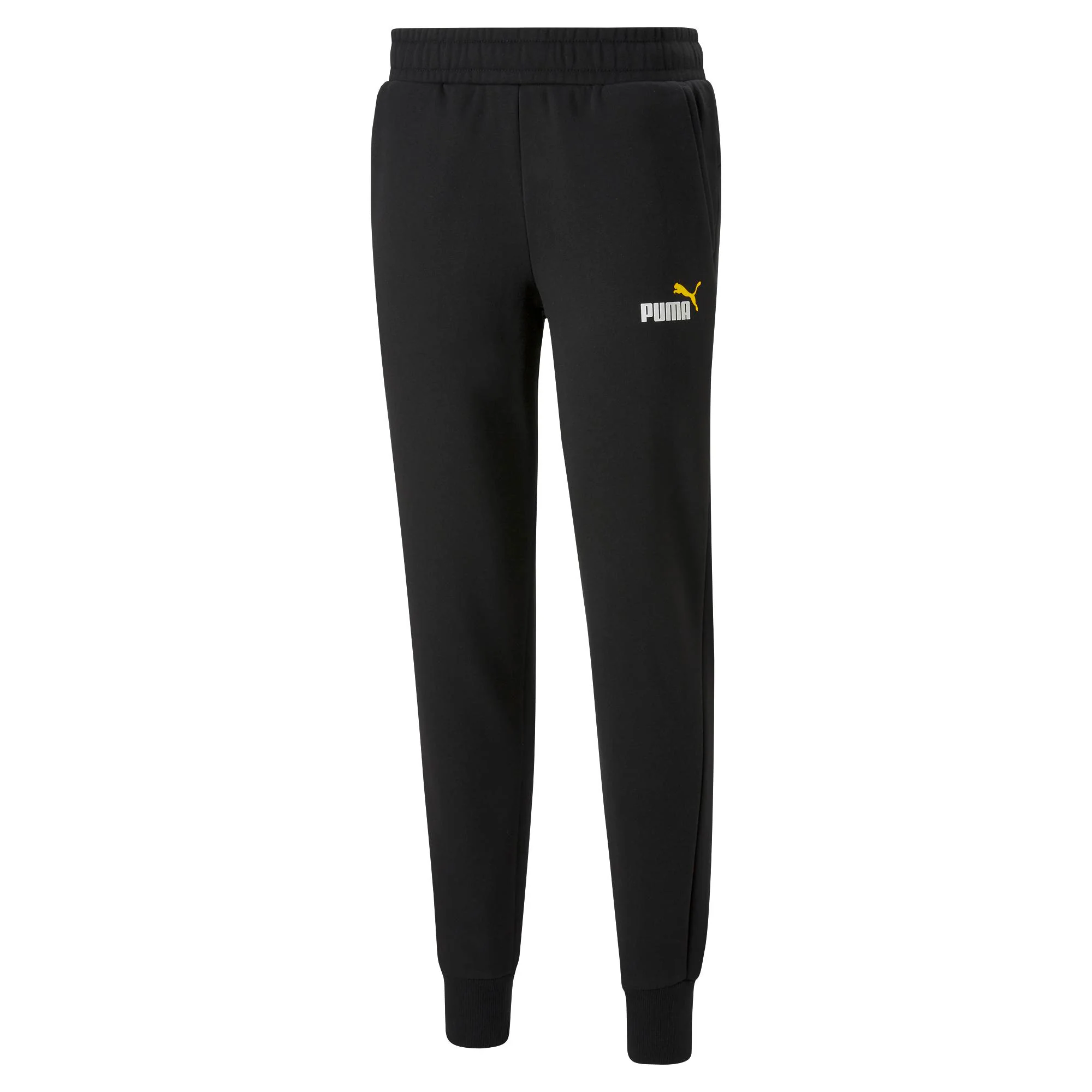 Pantaloni joggers neri da uomo con logo a contrasto Puma Essentials+ 2 - Image 6