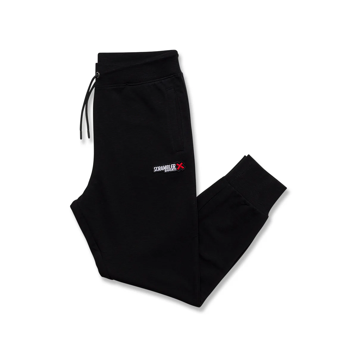 Pantaloni joggers neri da uomo con logo Scrambler Ducati Cargo X - Image 3