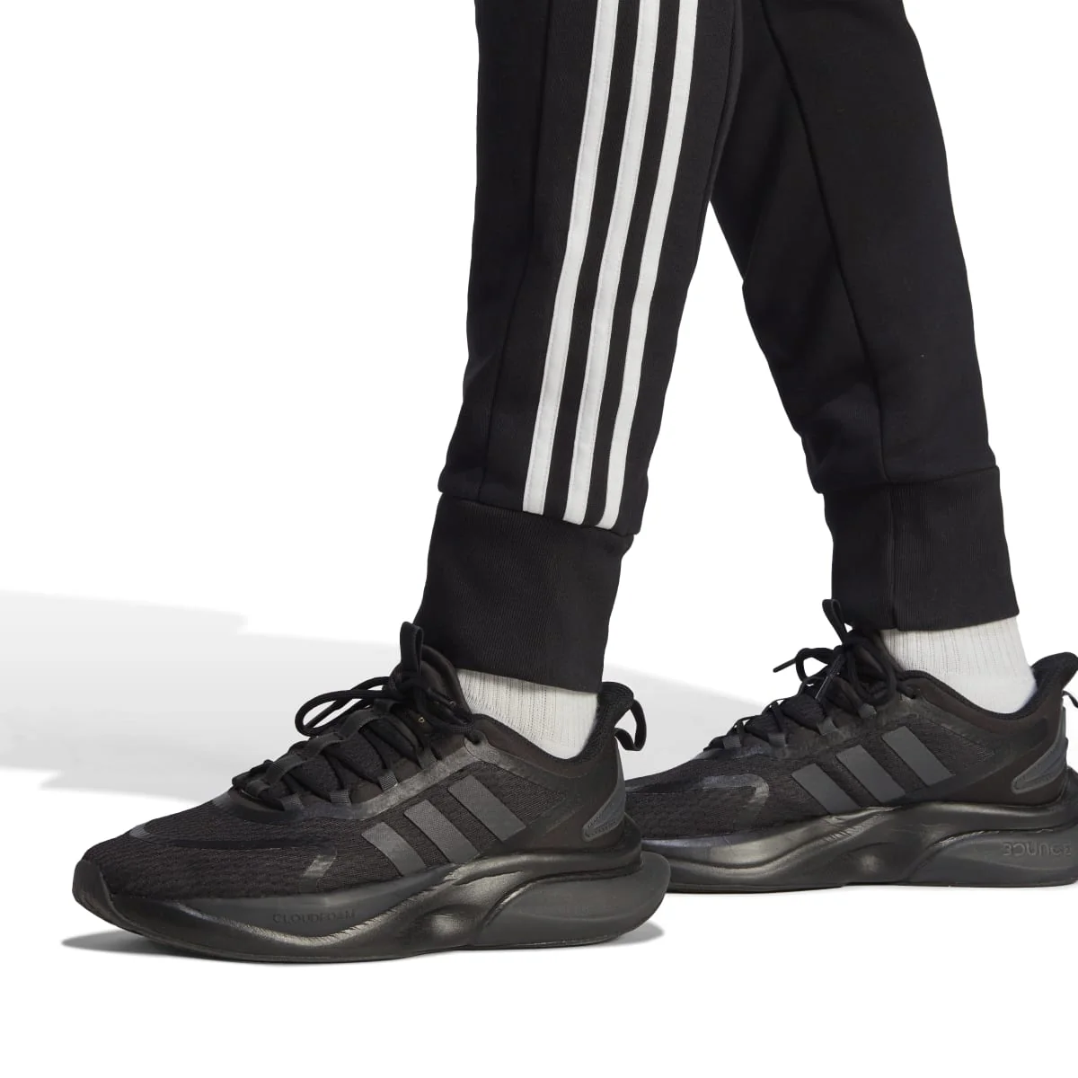 Pantaloni joggers sportivi da uomo adidas Essentials French Terry Tapered Cuff 3-stripes - Image 7