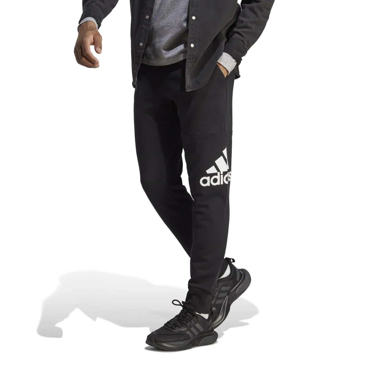 Pantaloni joggers sportivi da uomo adidas Essentials French Terry Tapered Cuff 3-stripes