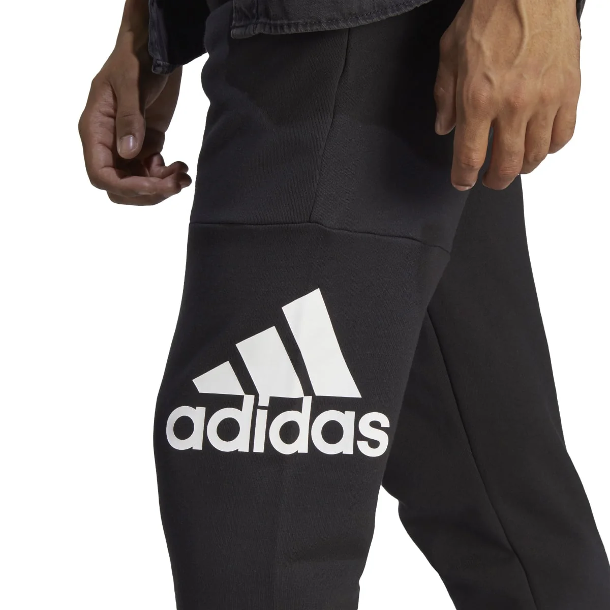 Pantaloni joggers sportivi da uomo adidas Essentials French Terry Tapered Cuff 3-stripes - Image 5