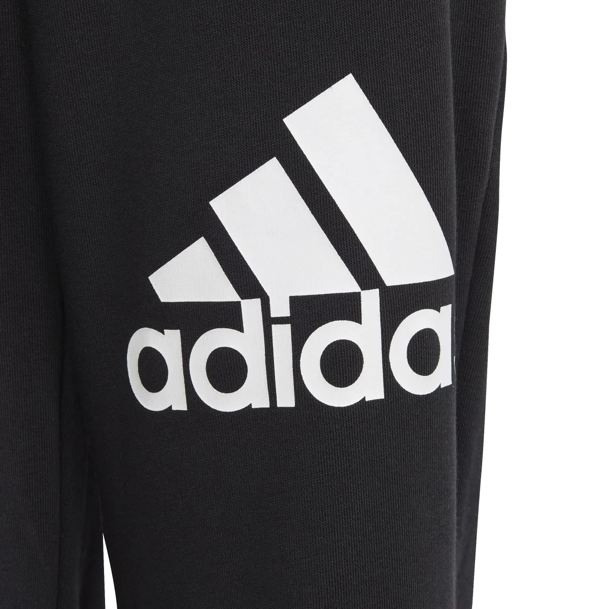 Pantaloni joggers sportivi neri da bambino adidas Essentials Regular Fit Big Logo - Image 3