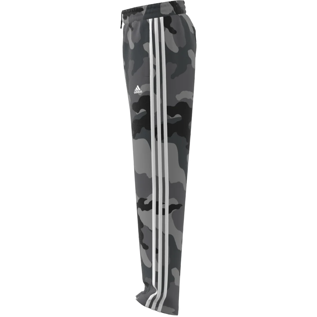 Pantaloni jogging da ragazzo grigi con fantasia militare e logo adidas - Image 4