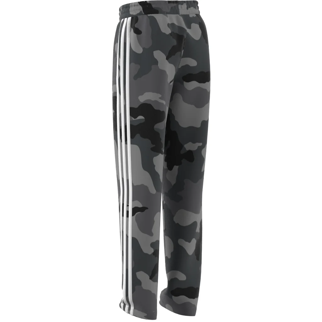 Pantaloni jogging da ragazzo grigi con fantasia militare e logo adidas - Image 5