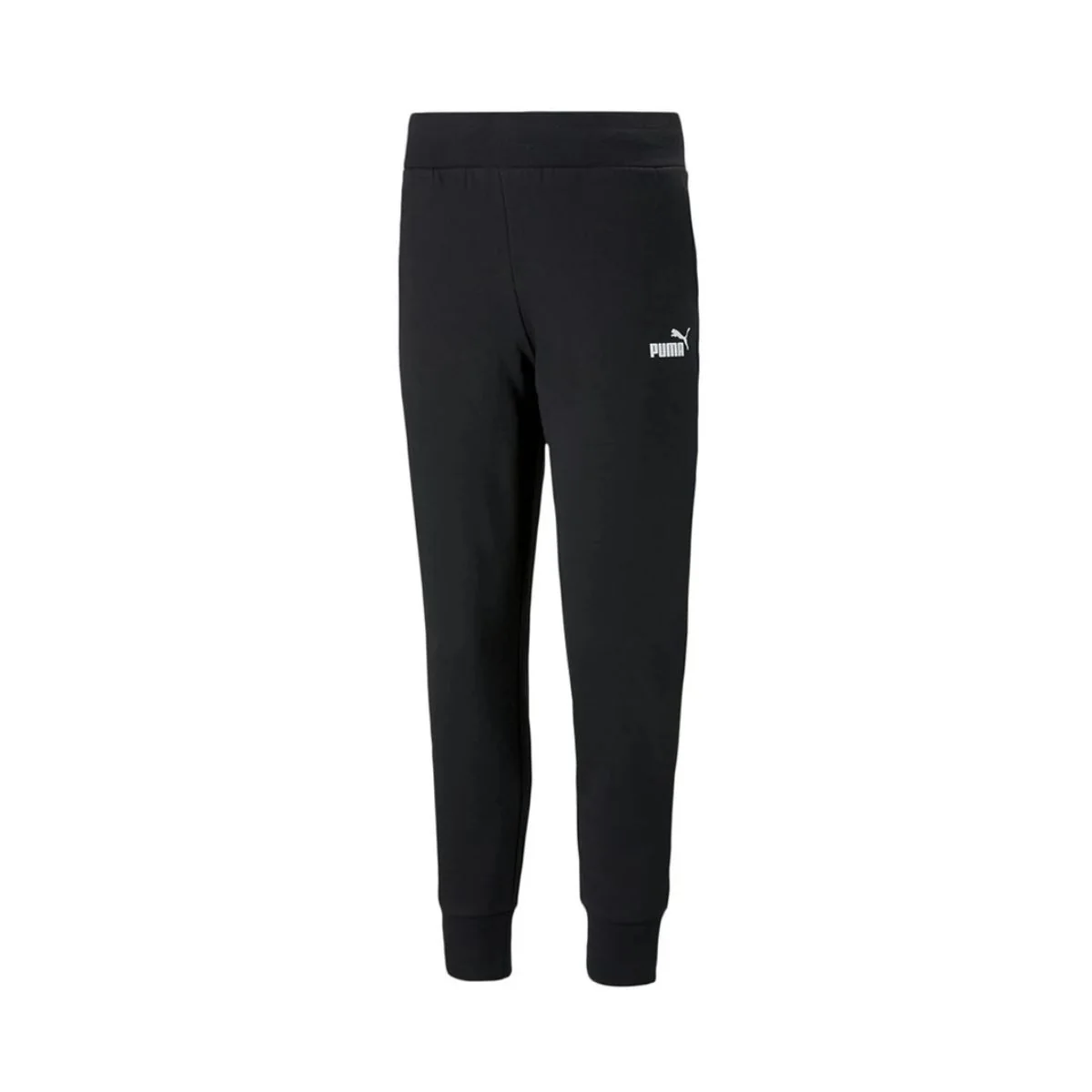 Pantaloni neri con logo a contrasto Puma Essentials