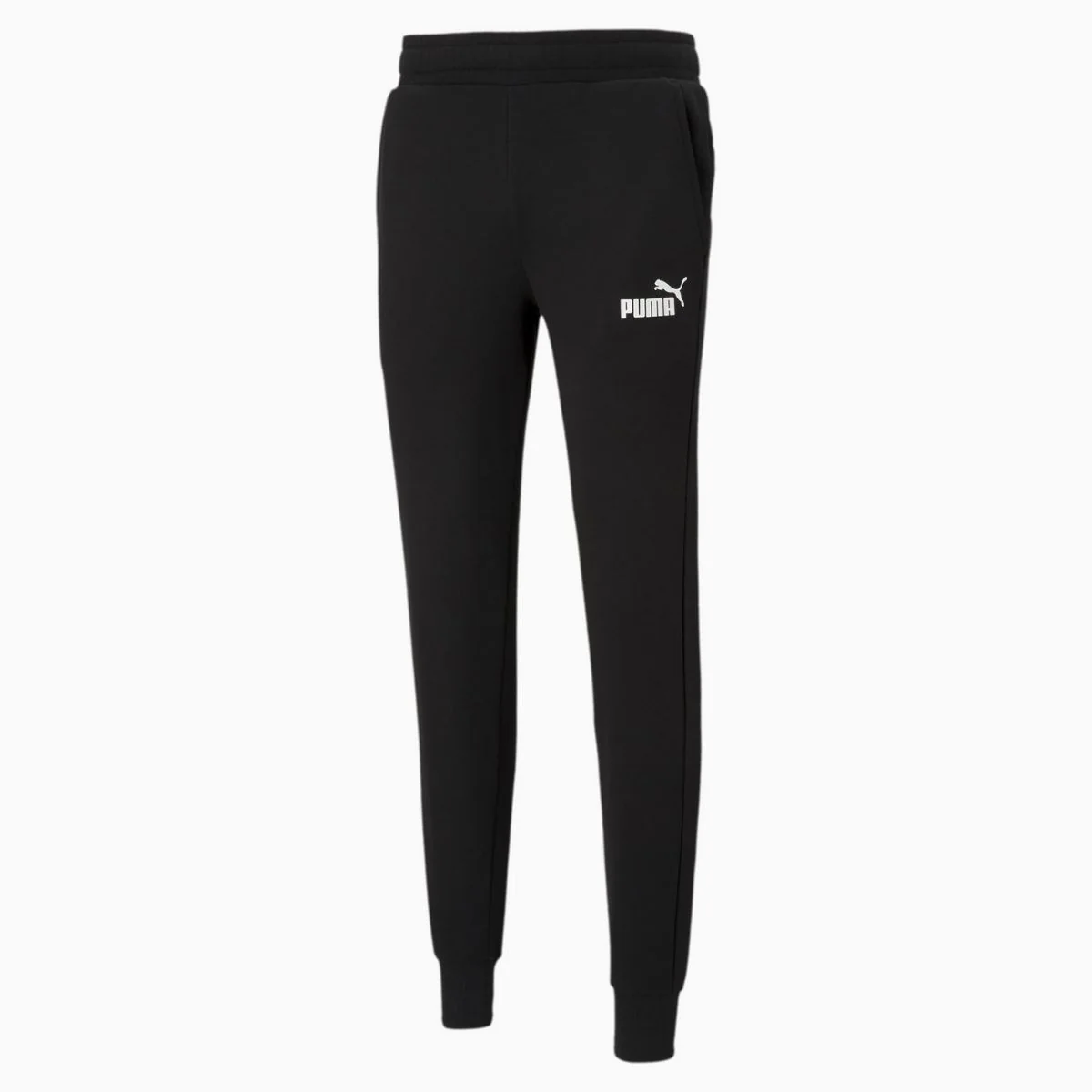 Pantaloni neri con logo a contrasto Puma Essentials - Image 4