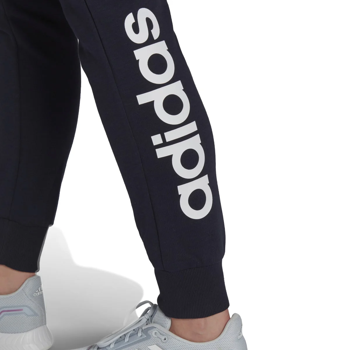 Pantaloni blu da donna adidas Essentials French Terry Logo - Image 4