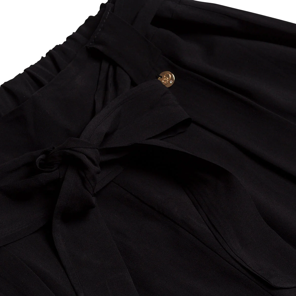 Pantaloni neri da donna con nastro Swish Jeans - Image 7