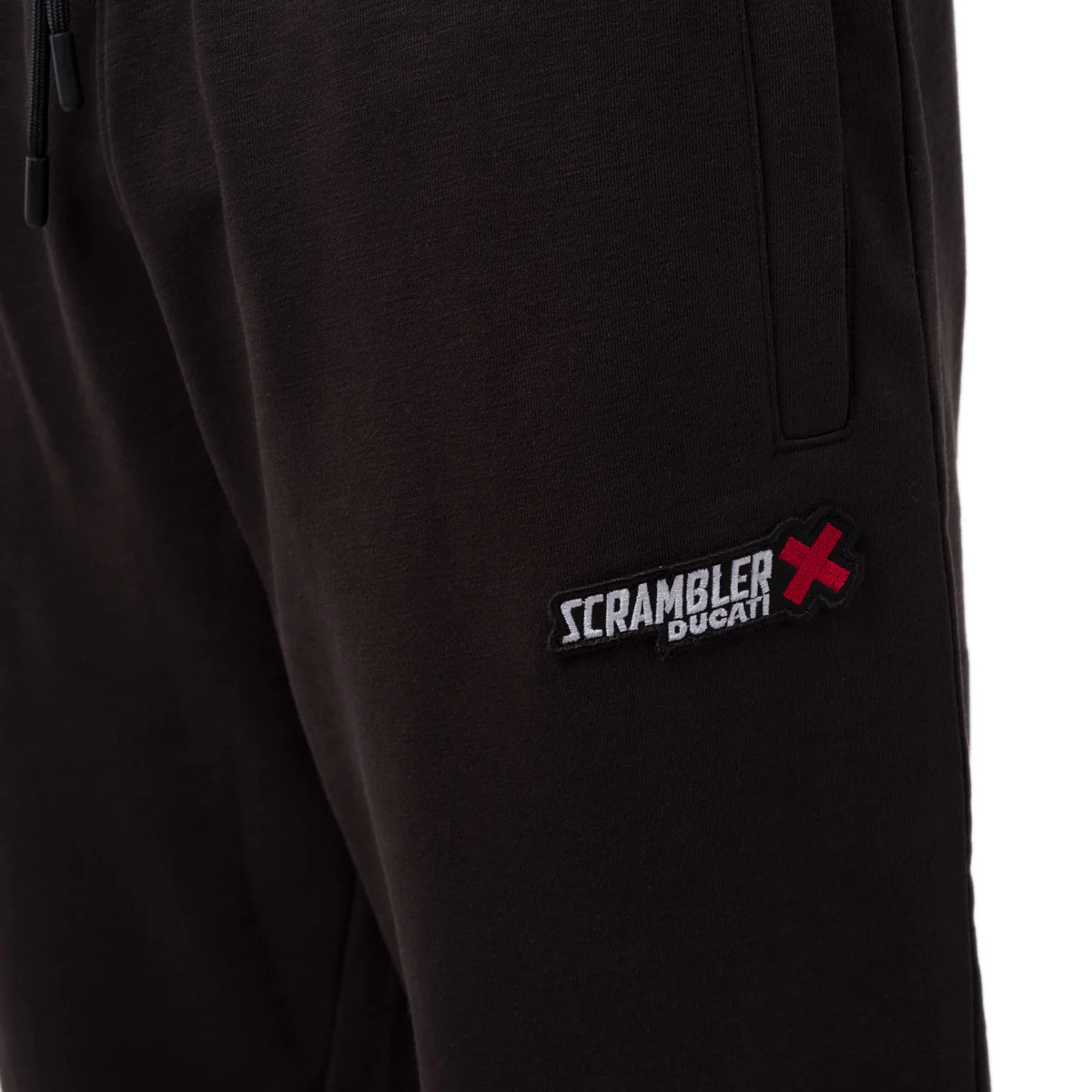 Pantaloni neri sportivi da uomo con logo Ducati Scrambler - Image 3