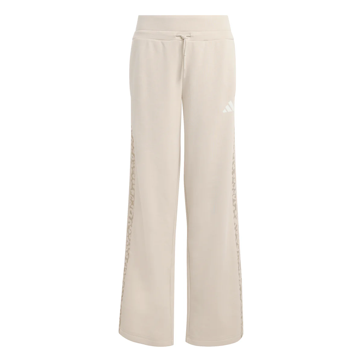 Pantaloni sportivi bambina beige adidas con stampa animalier laterale - Image 4