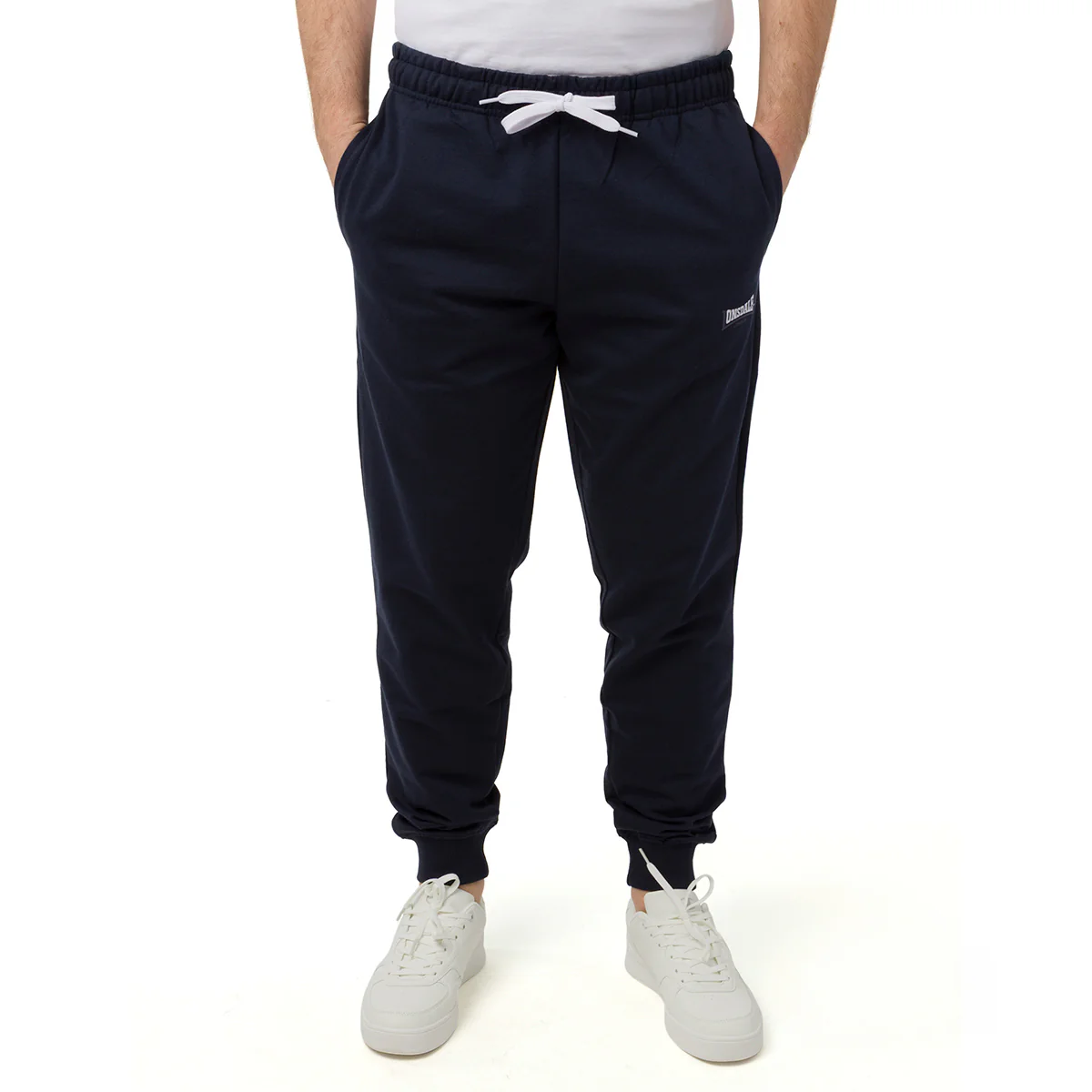 Pantaloni sportivi blu navy da Uomo con logo e tasche Lonsdale