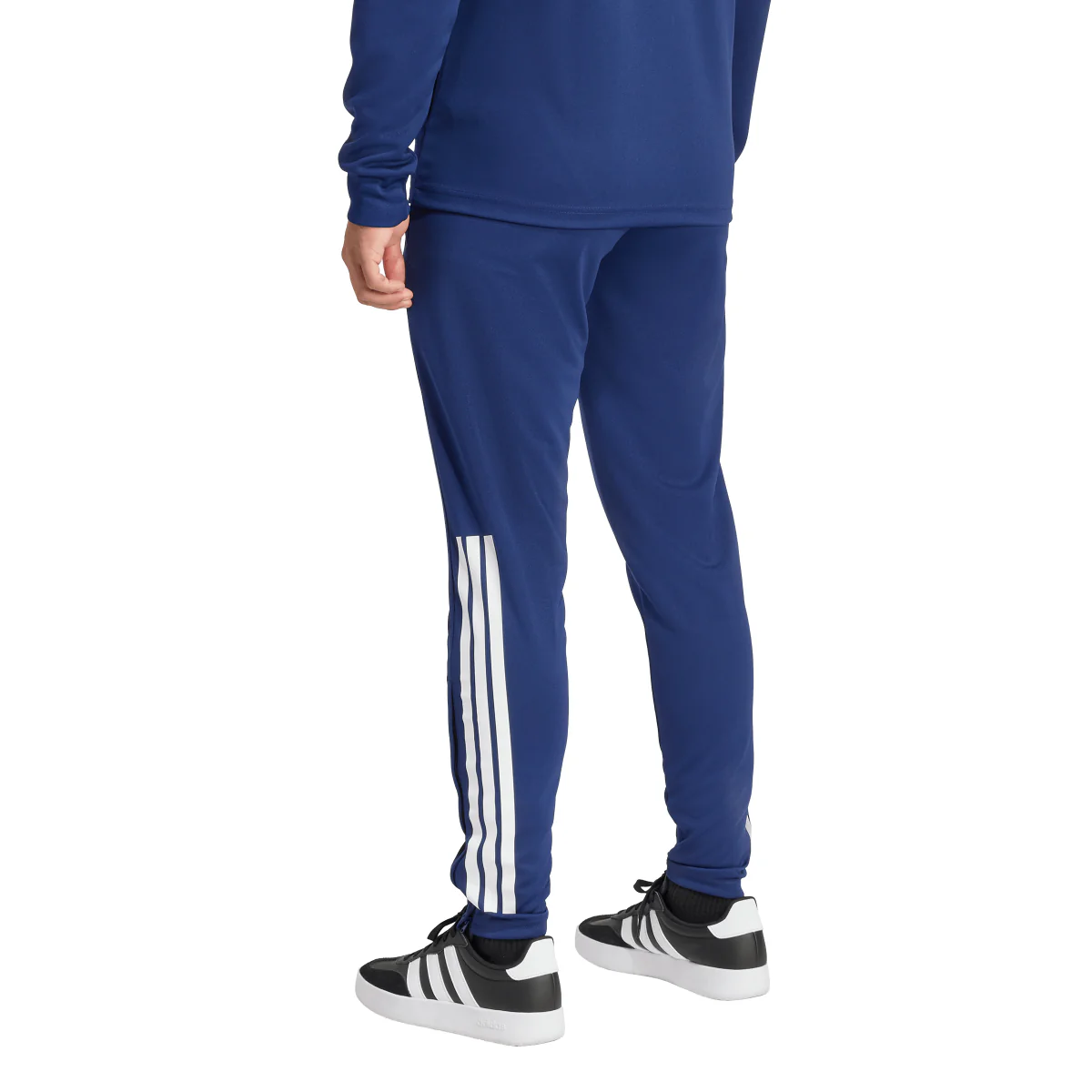 Pantaloni sportivi blu Uomo con strisce bianche e zip adidas - Image 3