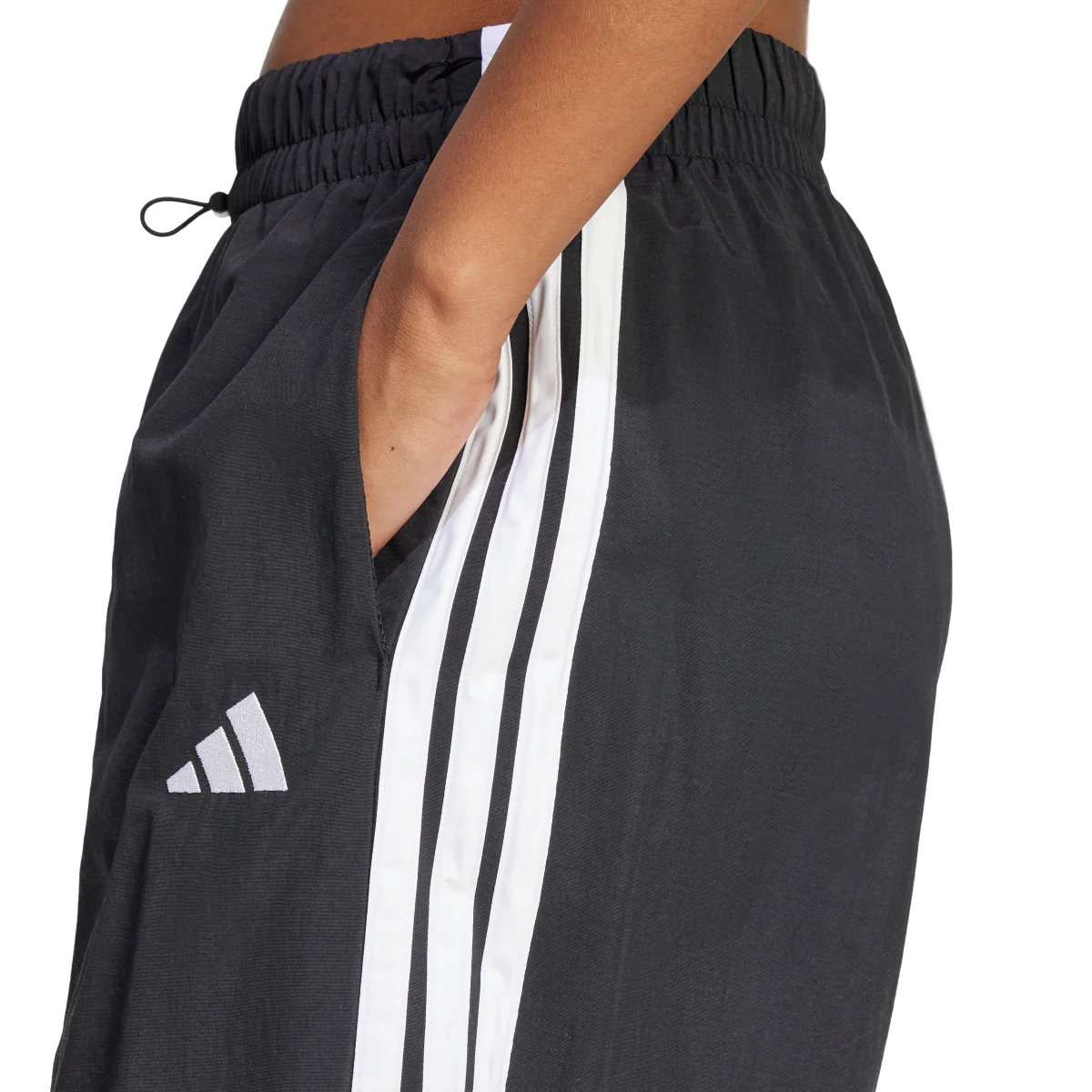 Pantaloni sportivi cargo a gamba larga da Donna neri adidas - Image 4
