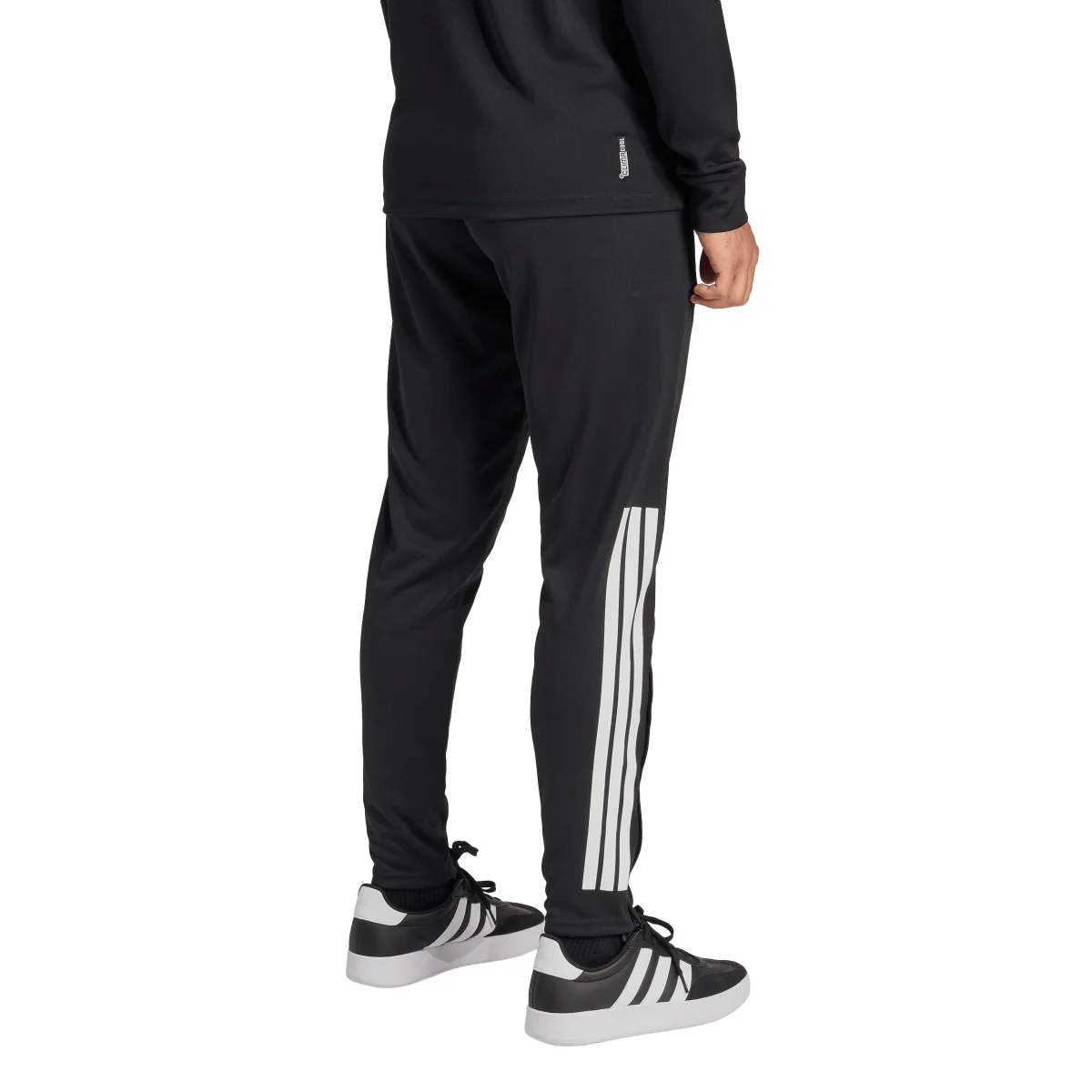 Pantaloni sportivi da uomo neri con iconiche 3-Stripes bianche adidas - Image 4