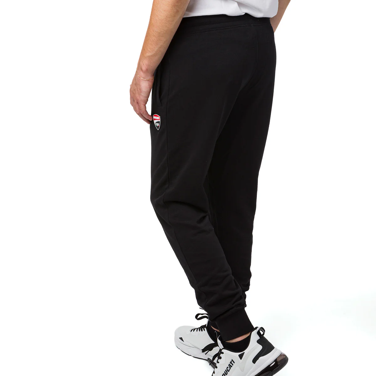 Pantaloni sportivi da uomo neri con logo Ducati - Image 2
