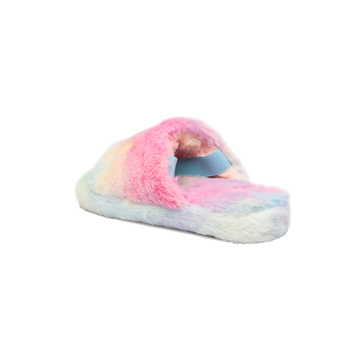 Pantofole arcobaleno da donna in pelliccia sintetica Mi@Mi - Image 3