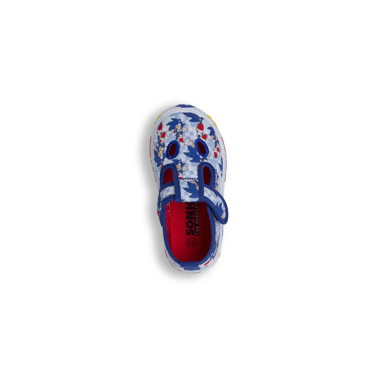 Pantofole azzurre da Bambino in tela con stampe Sonic - Image 6