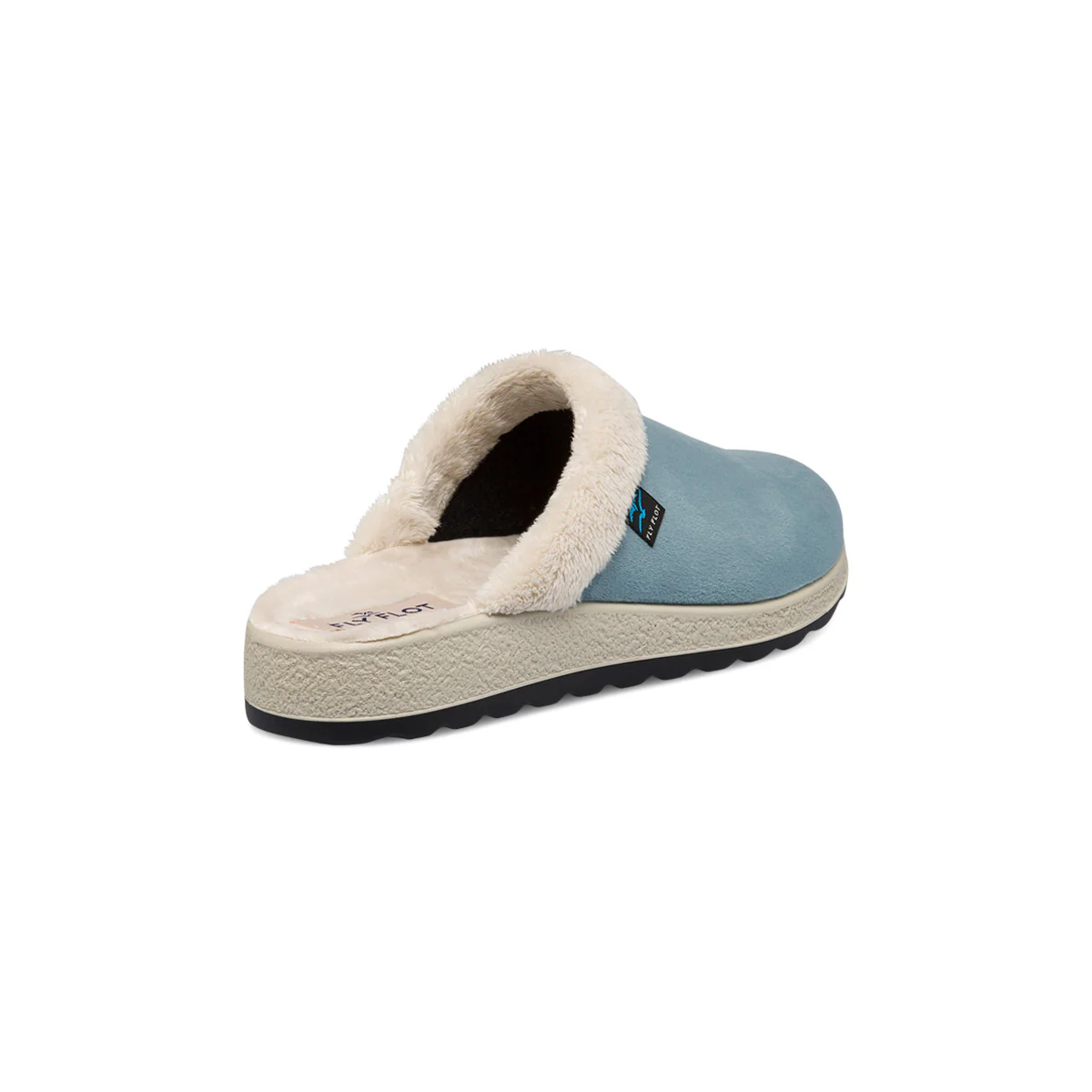Pantofole azzurre da donna con colletto imbottito Fly Flot - Image 3