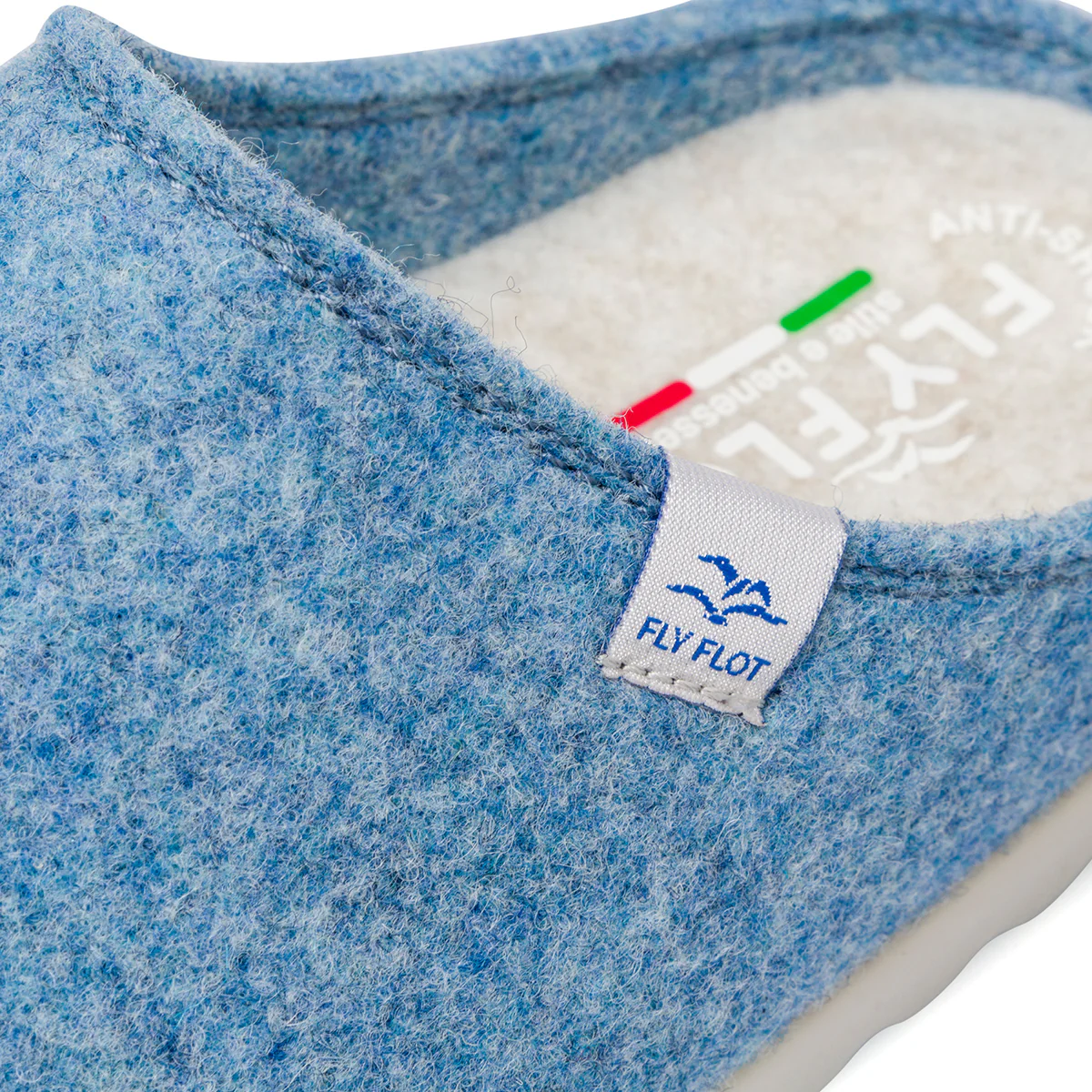 Pantofole azzurre da Donna in tessuto Fly Flot - Image 5