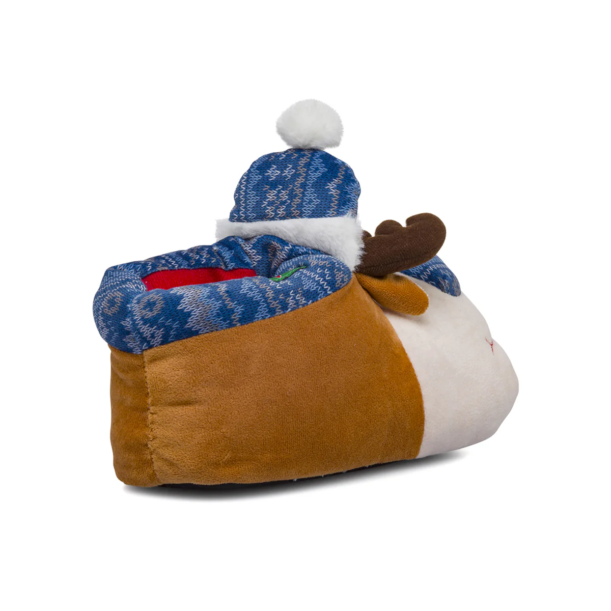 Pantofole bambini Griff marrone e blu a forma di renna - Image 6
