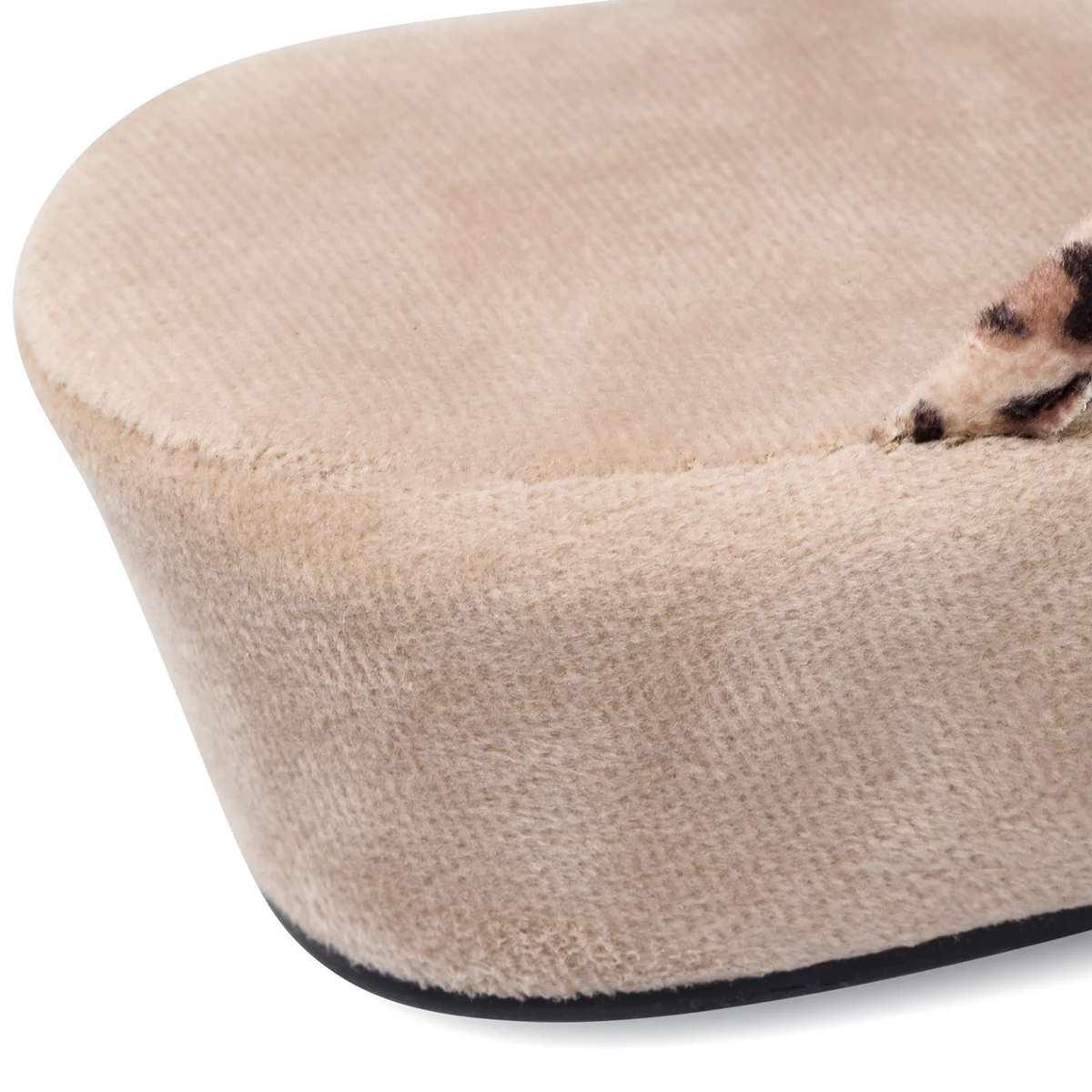 Pantofole beige da donna con cuore animalier StilRosa - Image 7