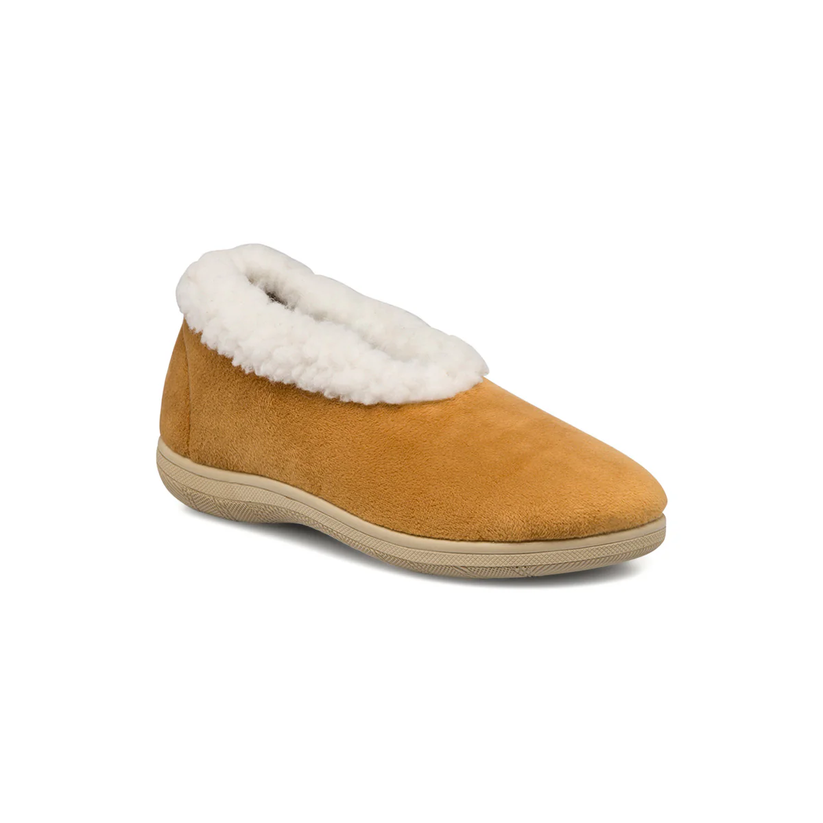 Pantofole beige da donna con imbottitura in pelliccia sintetica StilRosa - Image 2