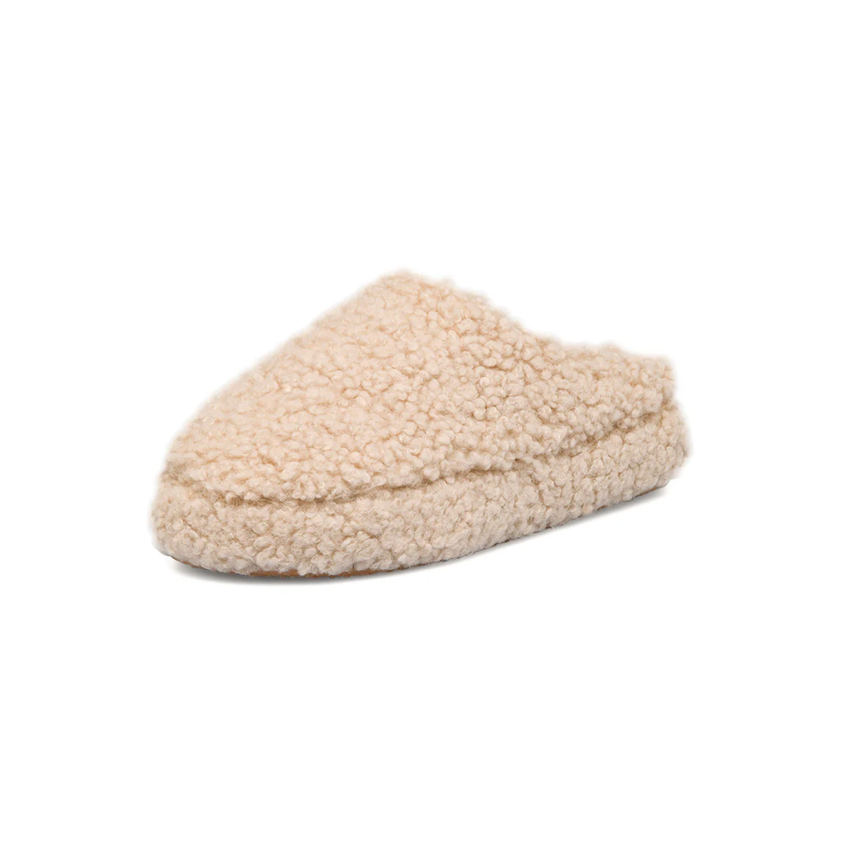 Pantofole beige da donna in pelliccia sintetica Lora Ferres - Image 2