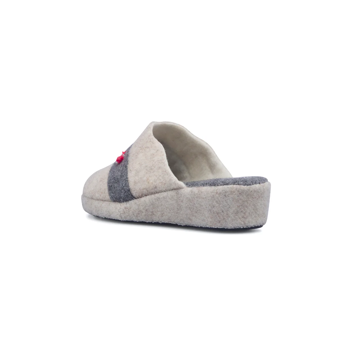 Pantofole beige in tessuto da donna con fascia a contrasto Rosagialla - Image 8