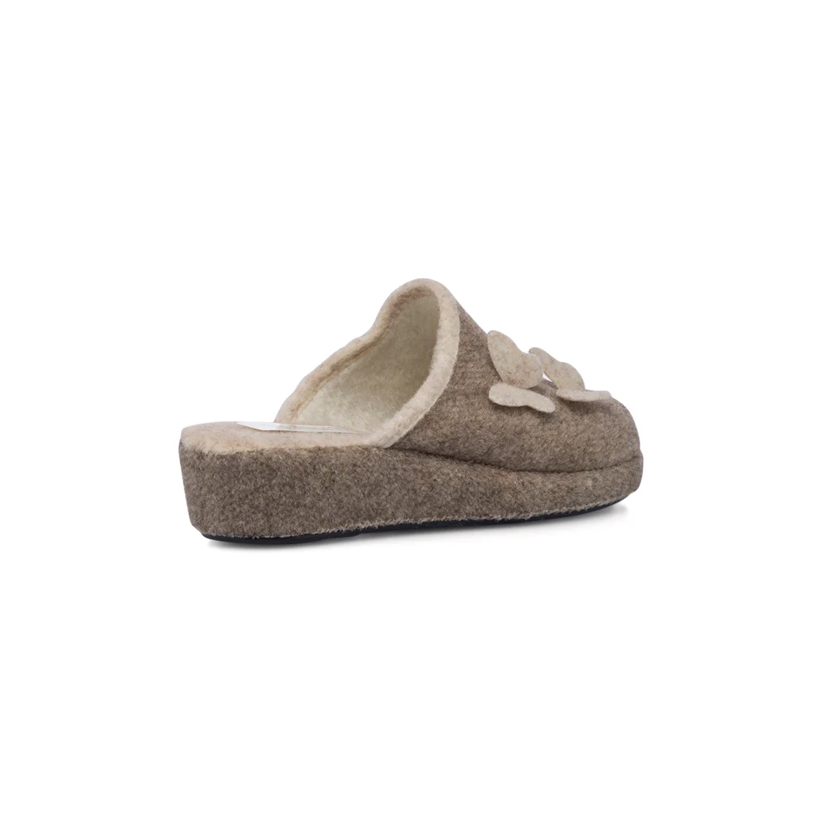 Pantofole beige in tessuto da donna Rosagialla - Image 3