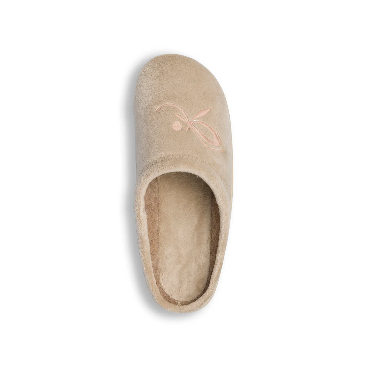 Pantofole beige in tessuto da donna con ricamo Forzasette - Image 8