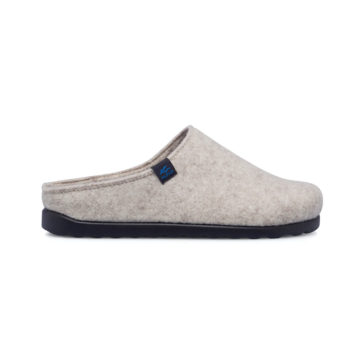 Pantofole beige in tessuto da donna con sottopiede anatomico Fly Flot