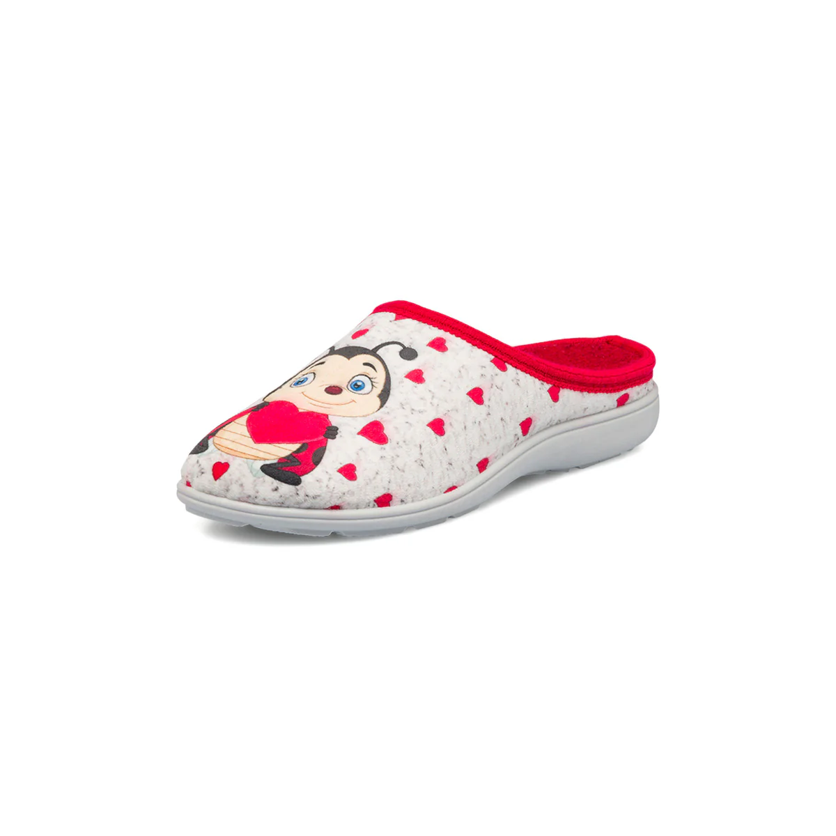 Pantofole bianche e rosse da donna con coccinella Italia Trend - Image 3
