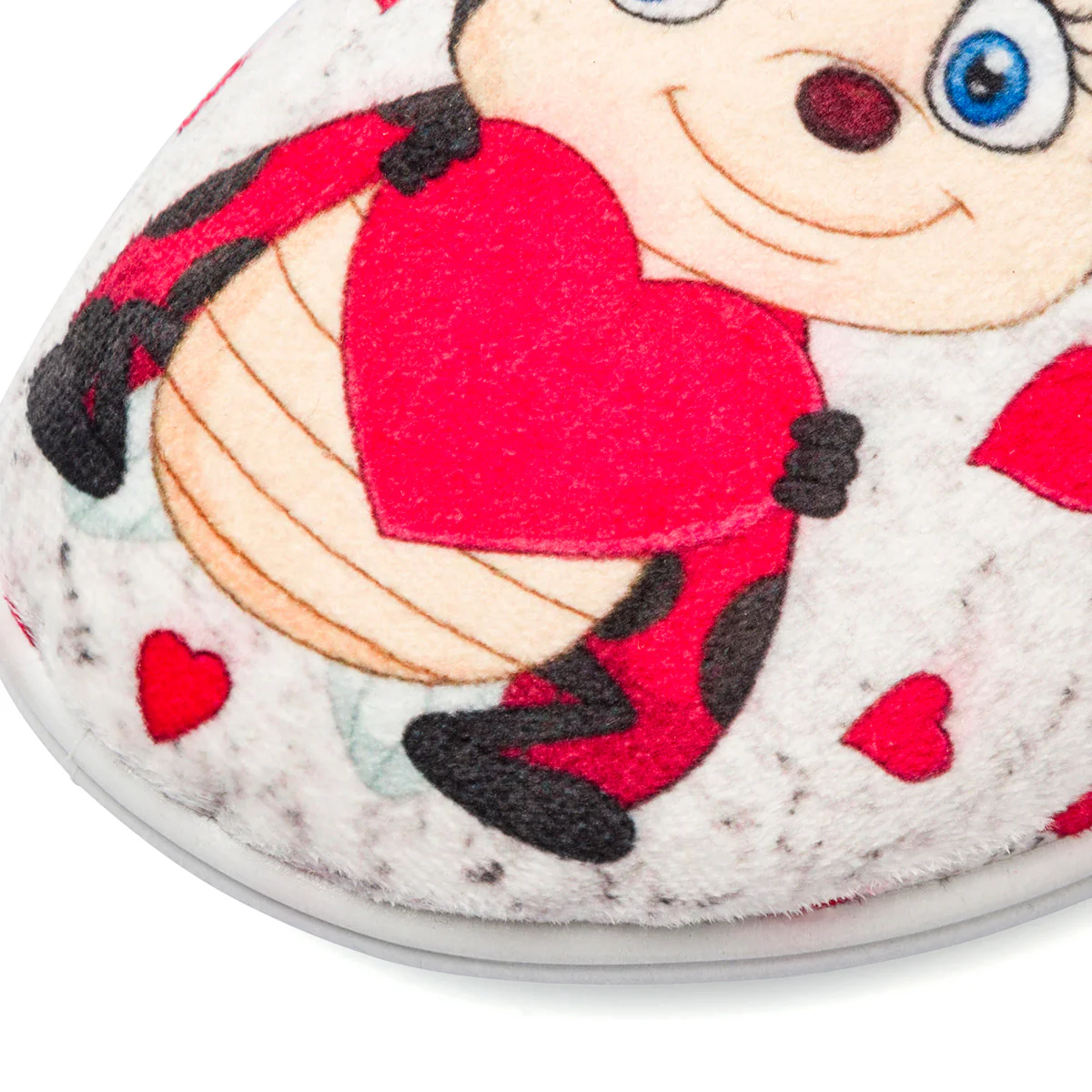 Pantofole bianche e rosse da donna con coccinella Italia Trend - Image 6